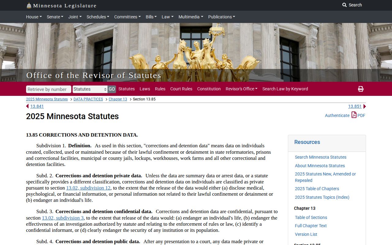 Minnesota corrections-data limits affecting Mahnomen County released inmate photo records